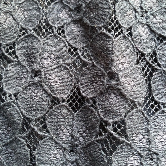 CeCe Black Laced High-Neck Peplum Top Women’s Size M Short Flare Sleeves Lining - Picture 9 of 16